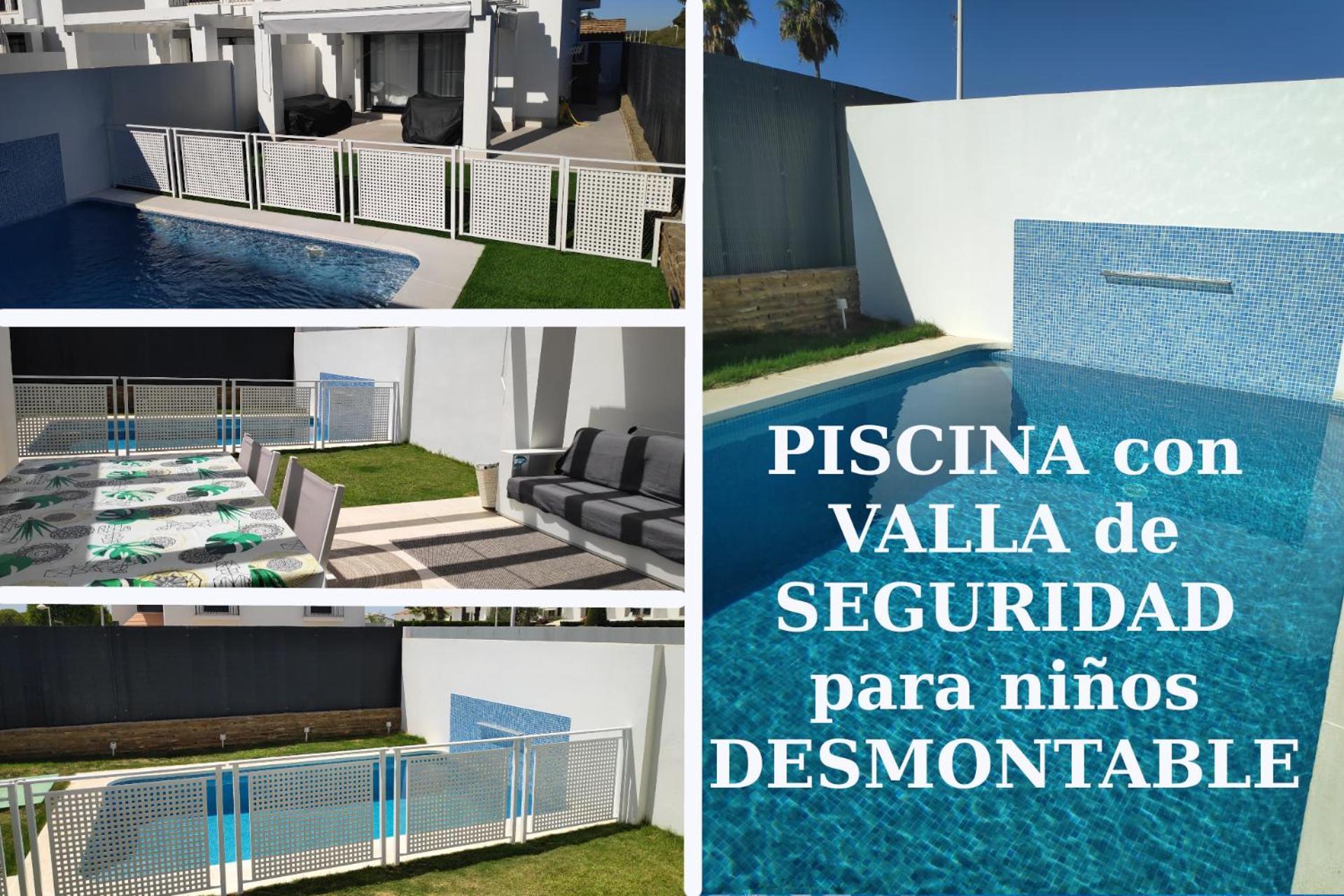 Pareado Con Piscina En El Rompido Villa Luaran gambar