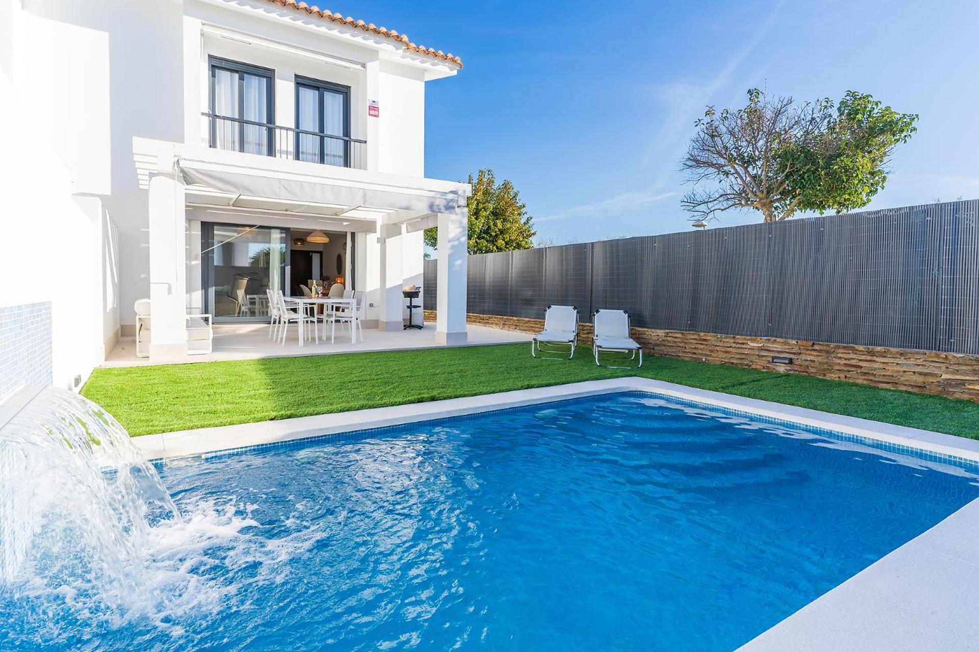 Pareado Con Piscina En El Rompido Villa Luaran gambar