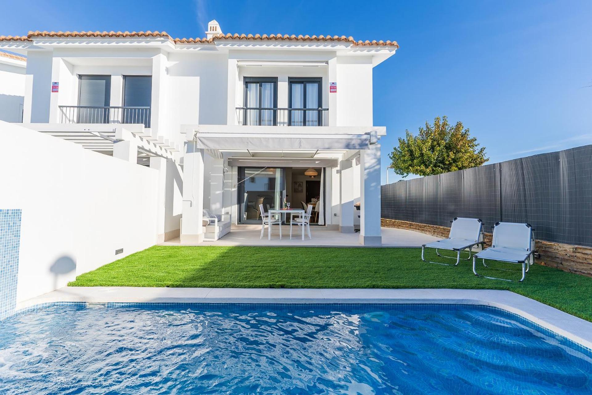 Pareado Con Piscina En El Rompido Villa Luaran gambar