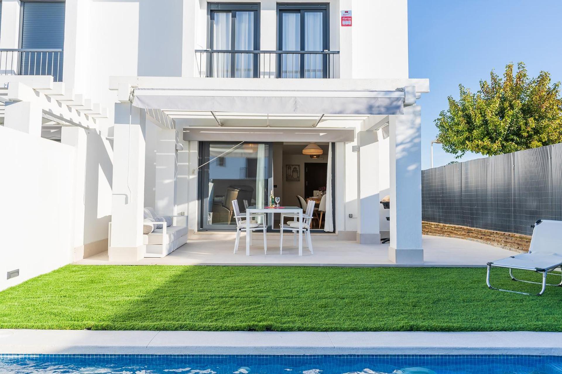 Pareado Con Piscina En El Rompido Villa Luaran gambar