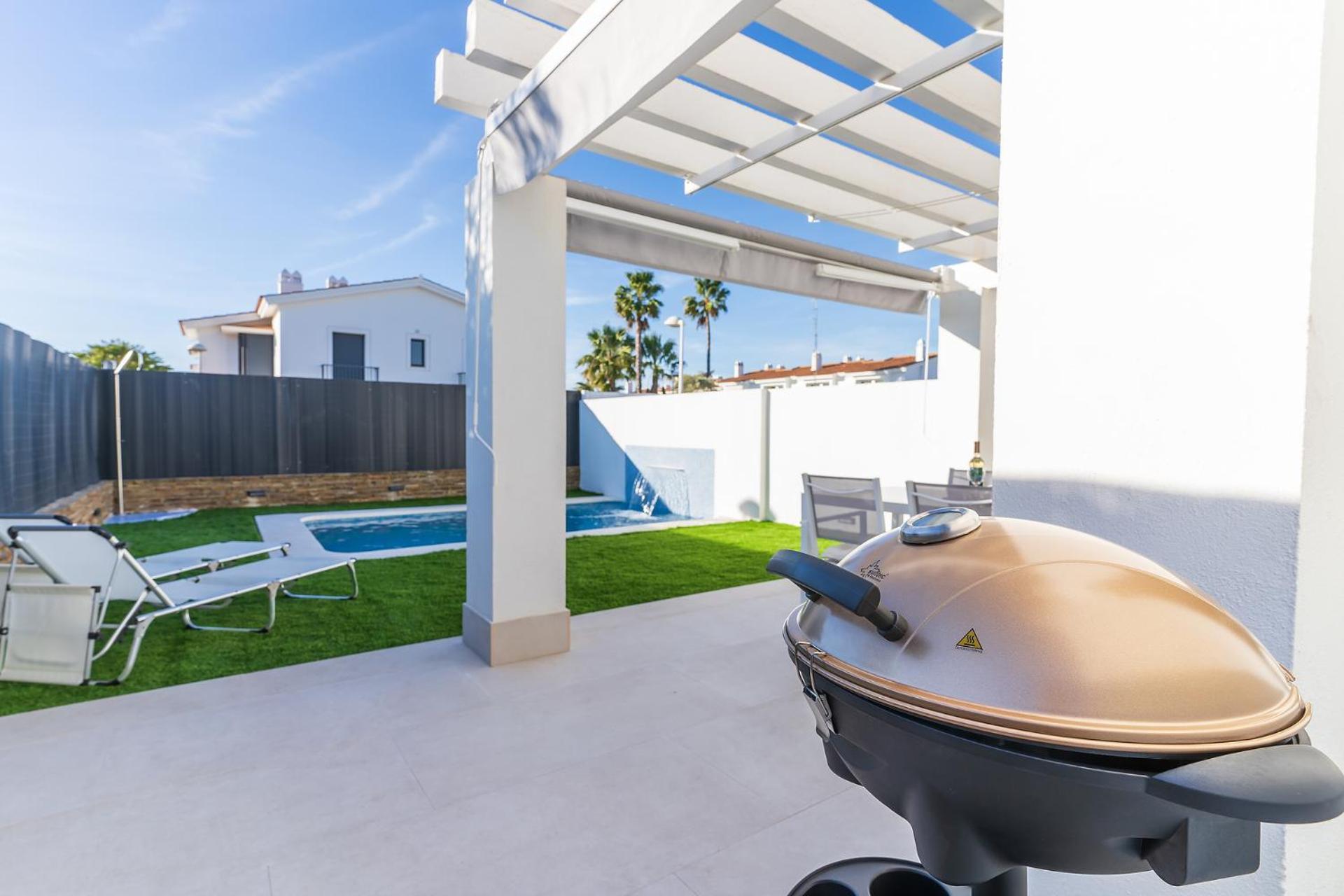 Pareado Con Piscina En El Rompido Villa Luaran gambar